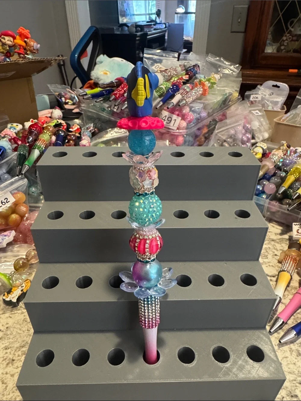 NWOT Disney Doorables Dory Beaded Pen Handmade by Me